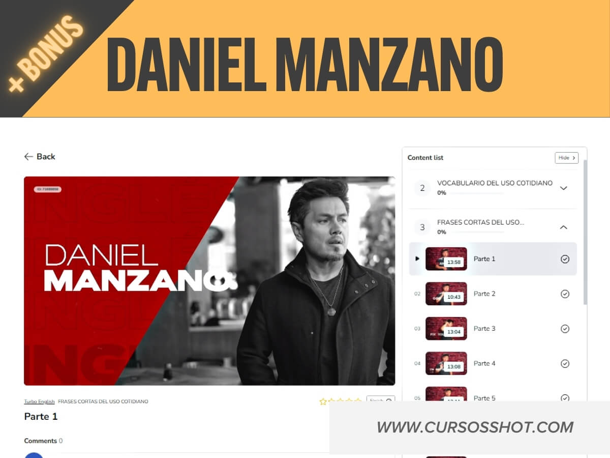 Turbo English Curso de ingles Daniel Manzano + BONUS - Imagen 5