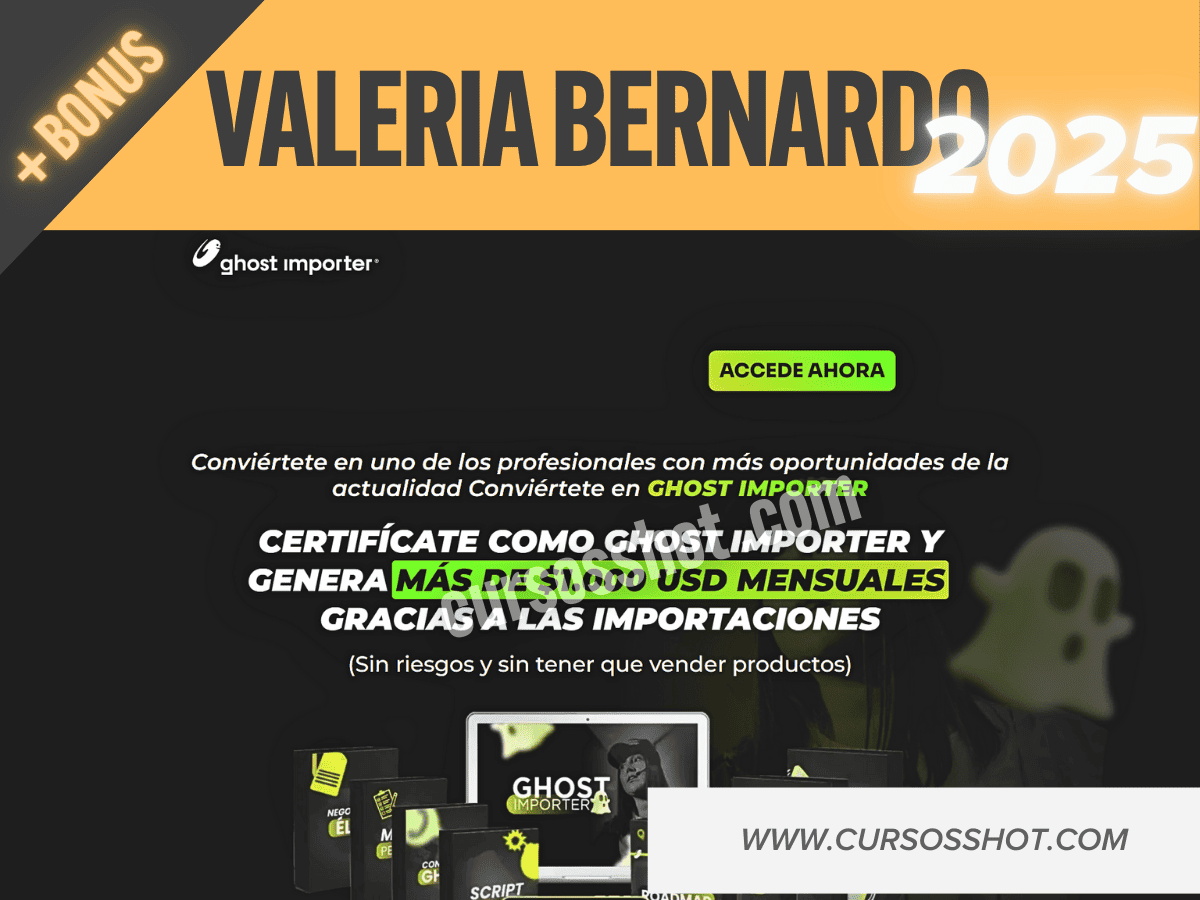 Ghost importer curso completo valeria bernardo