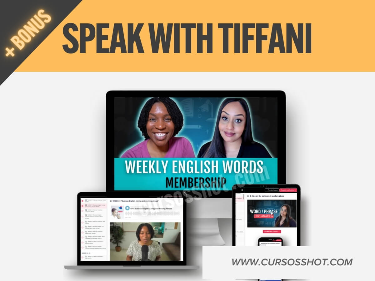 SPEAK ENGLISH WITH TIFFANI WEEKLY ENGLISH WORDS