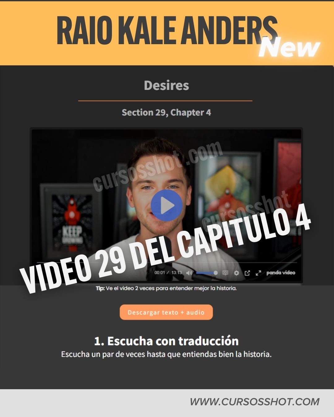 curso de ingles programa raio kale anders curso actualizado