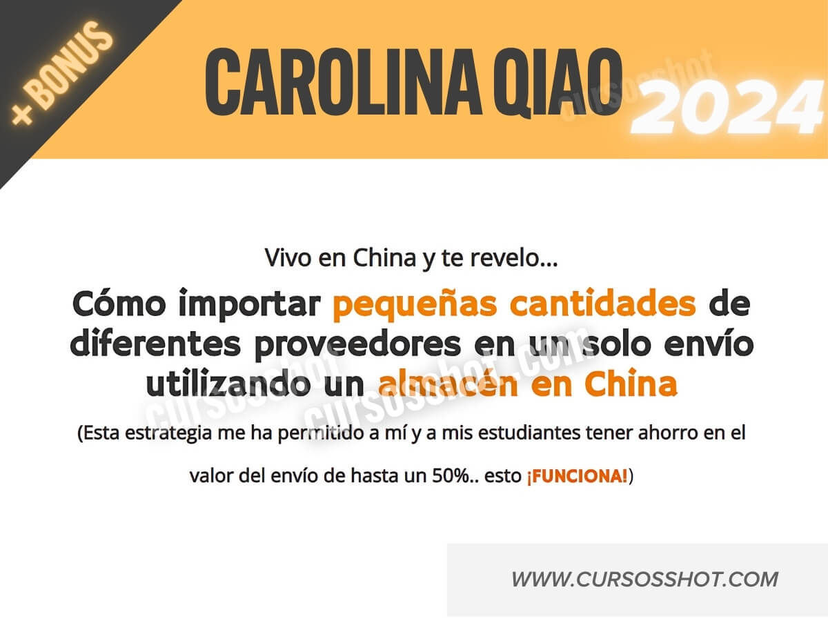 Carolina qiao curso Metodo del almacen chino 2024 (2)