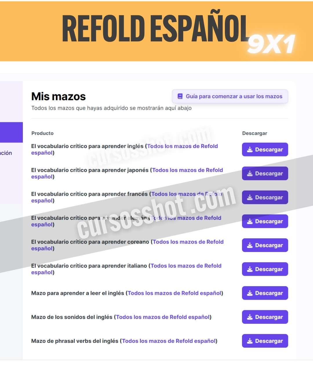 Mazos de Refold en español para hispanohablantes - Imagen 2